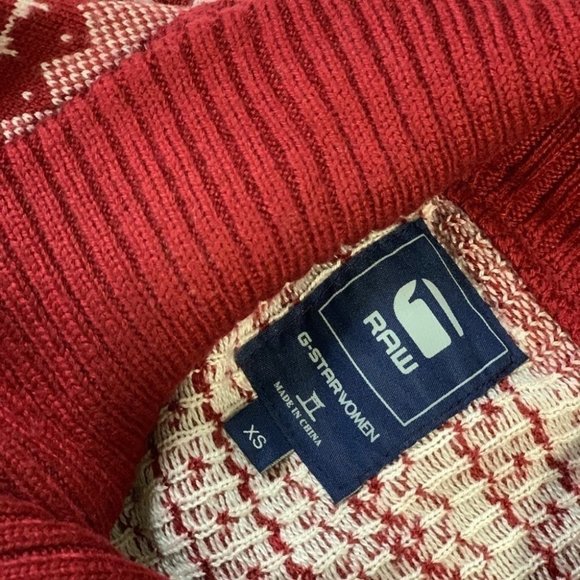 G STAR SNOW KNIT PONCHO | AZTEC PATTERNED | WARM | BOHEMIAN | BOHO - Picture 3 of 7